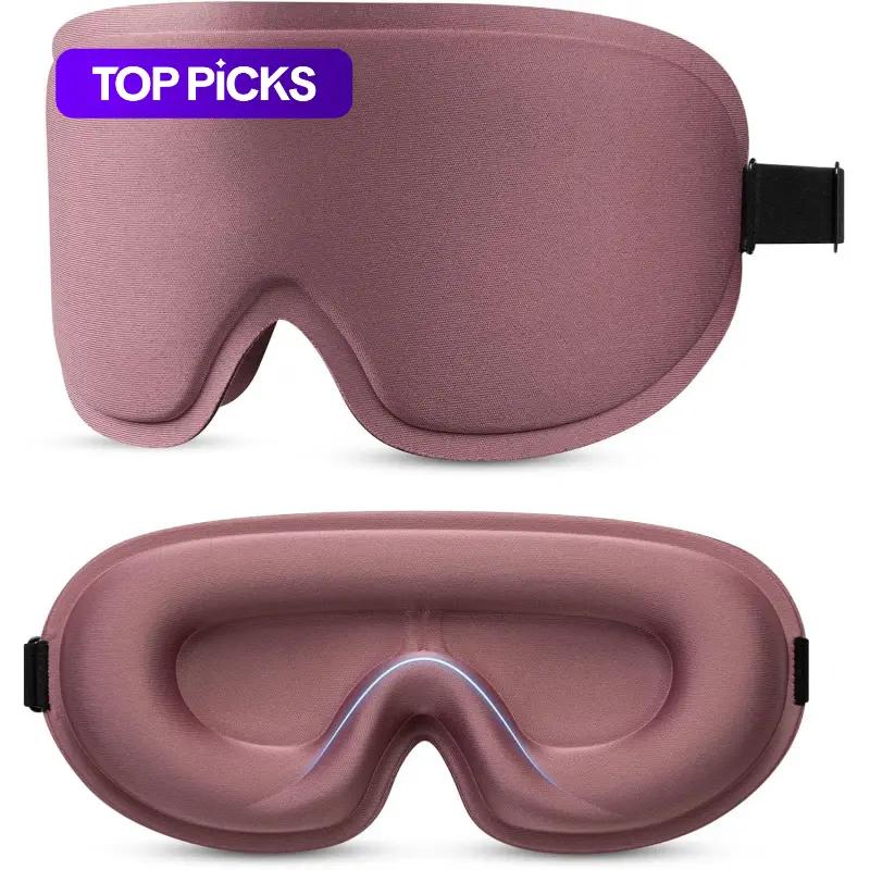3D Deep Contoured Eye Cover for Sleeping, Adjustable Sleep Mask with Nose Pad Design, Portable Eye Mask, Blackout Sleep Mask, Night Mask, Eye Cover Mask for Sleeping, Yoga, Traveling, Sleep Aid Products #GLOBAL PICKS