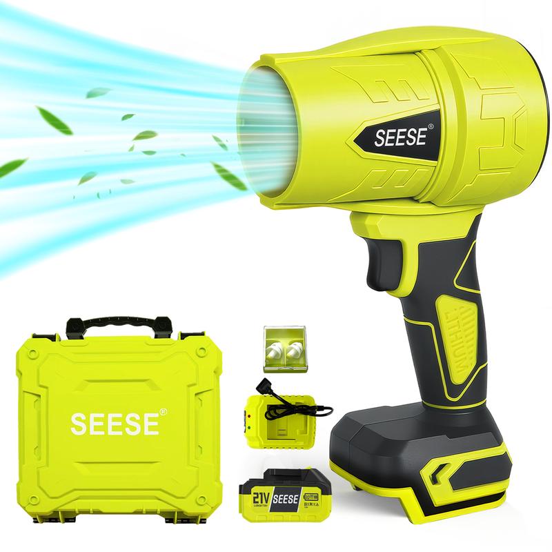 【SummerVibes】SEESE Turbo Jet Blower,Leaf Blower, Violent Turbo Fan, Pure Copper Motor,Car Drying After Wash, Handheld Snow Blower,Cordless Turbo Power Air Duster,Home Improve,Garden Mainte Holiday gifts