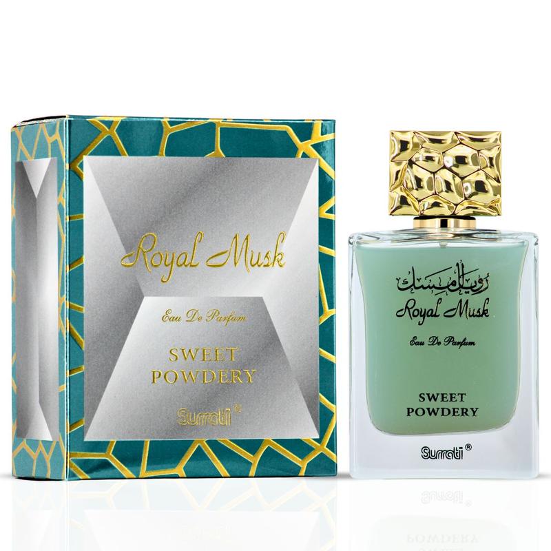 Royal Musk Sweet Powdery Eau de Parfum Spray 100ml (3.4 oz) by Surrati – Soft Musky Vanilla Perfume
