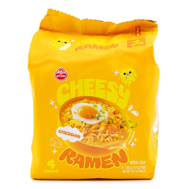 Ottogi Cheese Ramen 4pk - Creamy Korean Instant Noodles Food Pansit Chewy