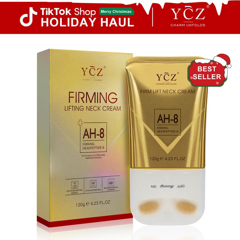 (Upgraded) YCZ Neck Firming Cream with New Formula | Deep Moisturizing for Crepey Skin on Neck, Arms, Thighs & More | Firming & Lifting | Cruelty-Free Skincare