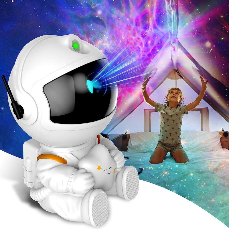 Astronaut Projector Night Light With Remote Control, 1 Count Galaxy Projection Light, Star Projector For Bedroom Playroom Home Theater Ceiling Room