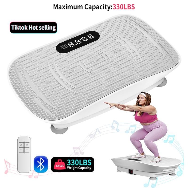 ZenActive Vibration Plate Whole Body Exercise and Relaxation Machine With Smart Screen Low Noise Max Weight 330LB for Home Exercise Platform