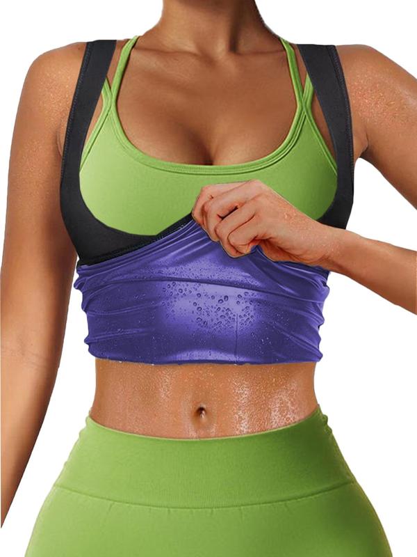 Women's Plain / Camo Print Sports Tank Top, Solid Sleeveless Sauna Top, Women Sport & Outdoor Clothing for Workout Gym Exercise, Sleeveless Gym Tops, Workout Clothes, Athletic Tops