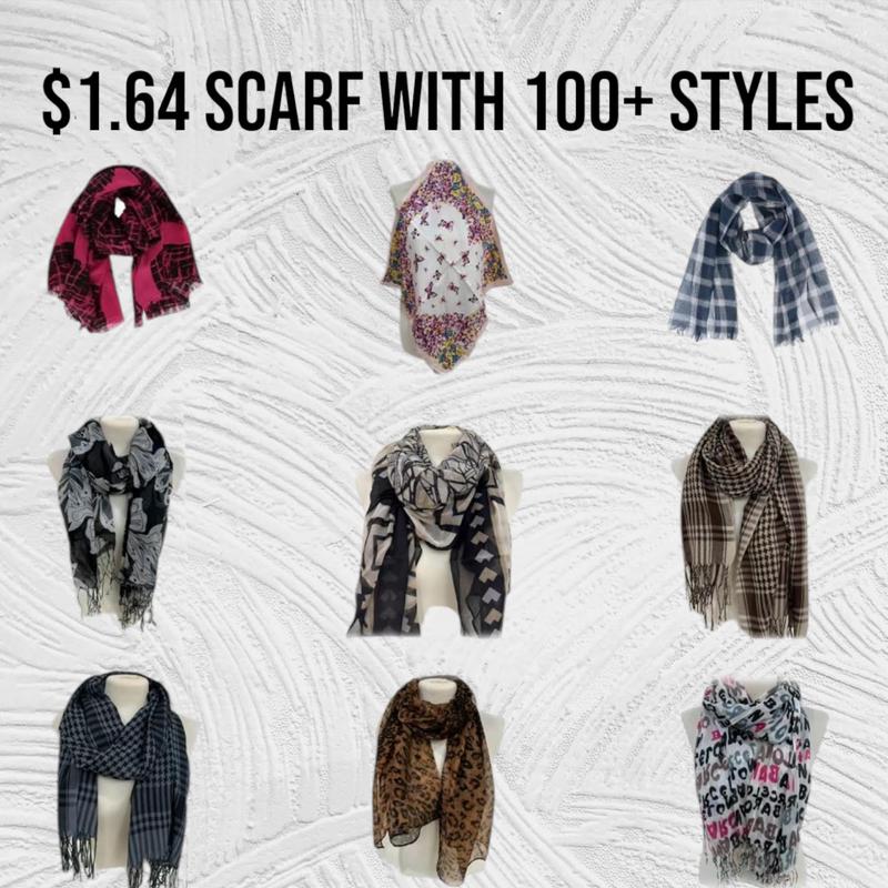 CaliBe Scarf with 100+ Styles for Women - Thin/Thick Shawl & Wrap for Effortless Style, Chic & Breezy, Lightweight & Comfortable, Perfect for Any Outfit - Textured