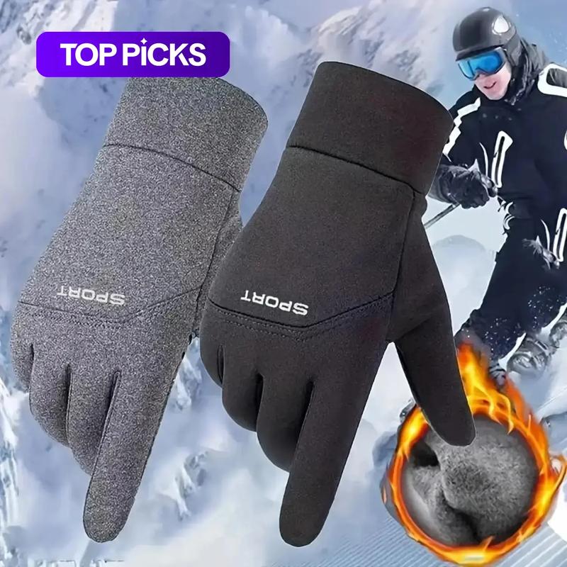 Winter Gloves with Touchscreen Compatibility, Warm Windproof and Waterproof Gloves for Cycling and Driving, Outdoor Sports Ski Gloves for Men and Women, Valentine’s Day Gift for Him #GLOBAL PICKS