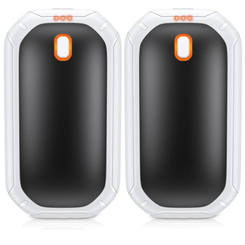 Fulog 2 Pack Magnetic Hand Warmers, 12H Long-Lasting Rechargeable Warmth, Double-Sided Heating,Pocket-Sized Electric Hand Warmers for Winter Outdoors, Camping, Hunting, Perfect Gift Christmas,Thanksgiving Day