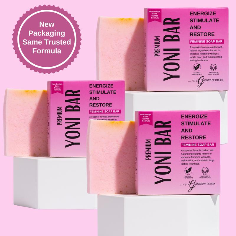 3 Bar Bundle - Premium Yoni Bar – Natural Feminine Care Soap for pH Balance, Odor Control & Hydration | Organic Herbal Ingredients | Gentle Yet Effective for Daily Intimate Hygiene | Handmade & Vegan