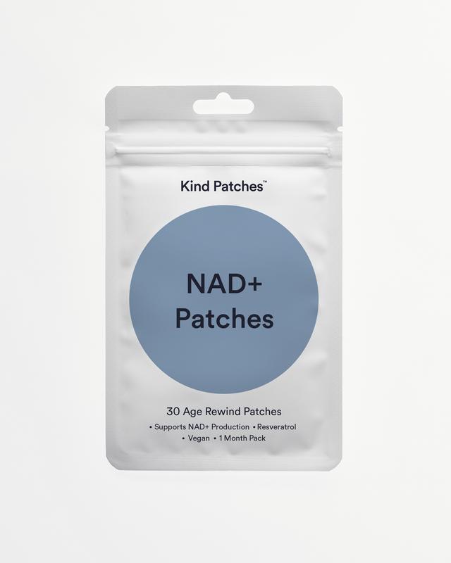 Kind Patches | NAD+ Patches | 30 Age Rewind Patches : supports NAD+ Production,  Resveratrol, Vegan, 1 Month Pack