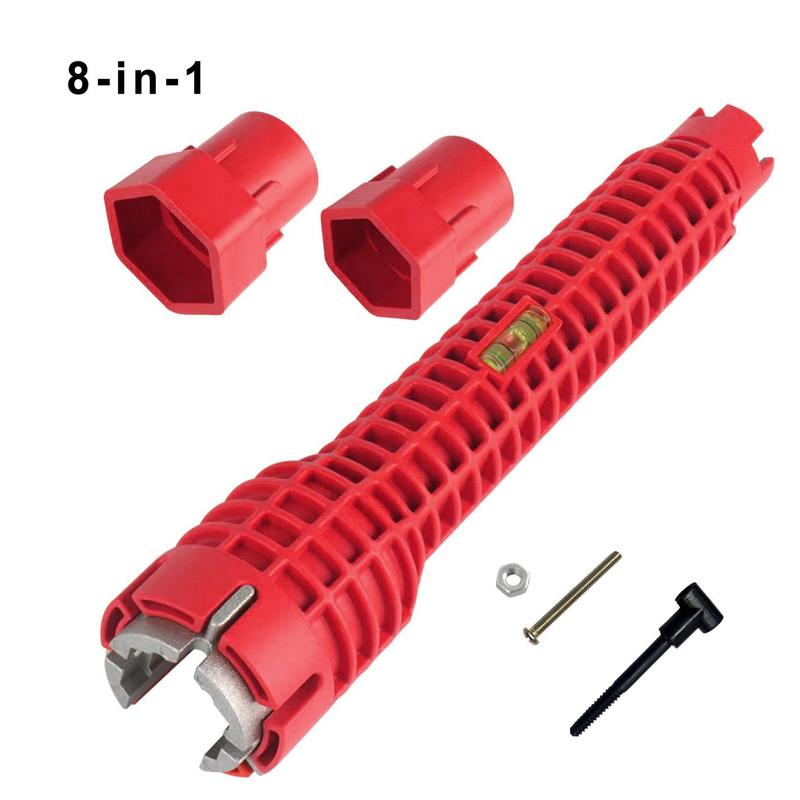 Multifunctional Faucet Ratchet Wrench, Sink Faucet Installer Tools, Pipe Extractor for Kitchen and Bathroom, Multifunctional Wrench Set, Adjustable Wrench Hand Tools, Pipe Flexible Wrench, Plumbing Wrench