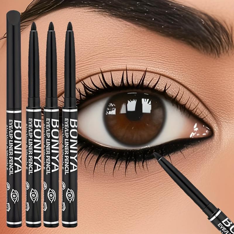 3 pcs Eyeliner Pencils, Eyeliner for Waterline, Waterproof, Sweatproof and Smudge-Proof, Easy Twist-Up, Long-Lasting with Smooth Application