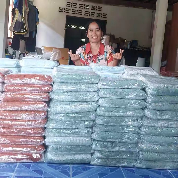 กุศลผ้าทอมือของรับไหว้ไทกาสิน
