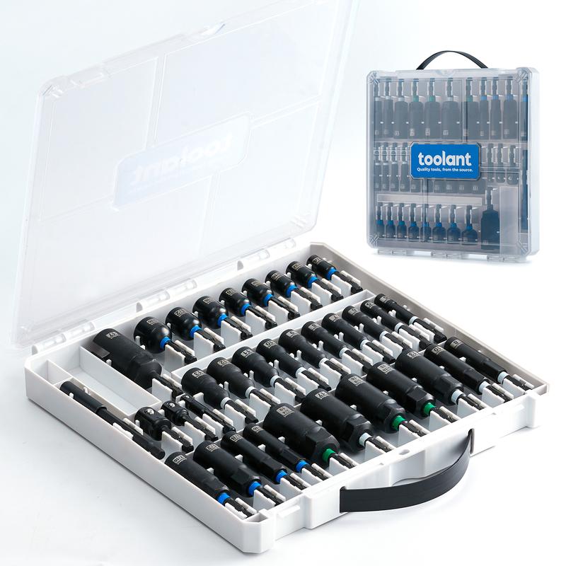 toolant Magnetic Nut Driver Bit Set for Impact Driver, Socket Set for DIYer, mechanical Hardware Heavy Duty