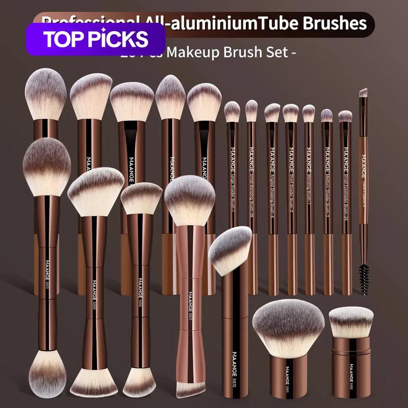 MAANGE Professional Makeup Brush Set, Cosmetic Brushes, 20pcs/set Makeup Brush with Soft Bristles & Comfortable Handle, Multifunctional Makeup Tools for Women & Girls, Makeup Brush Kit #GLOBAL PICKS