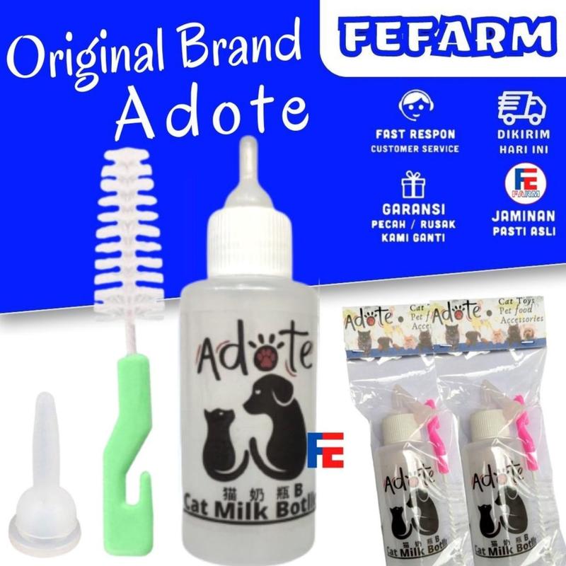 Dot Kucing Cats Paket Komplit Original Adote Botol + Dot + Sikat Fefarm