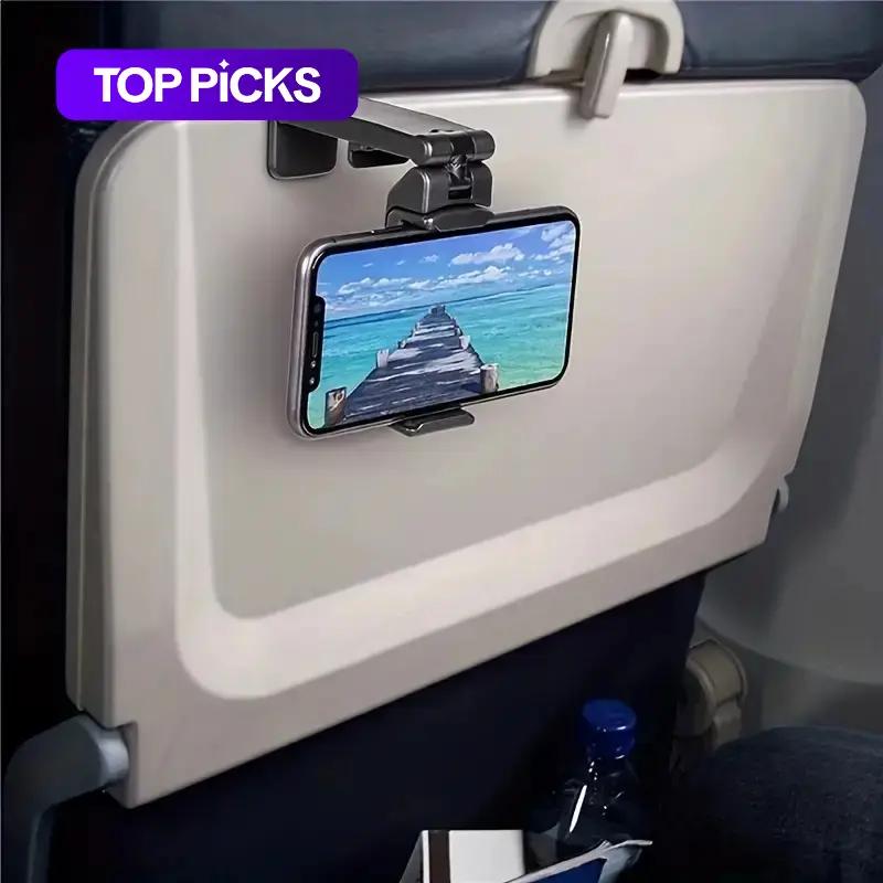 1 Count Universal 360-Degree Rotatable Multi-Angle Adjustable Phone Stand, Cell Phone Swivel Mount, Phone Accessories for Flights, Travel and Business Trips #GLOBAL PICKS