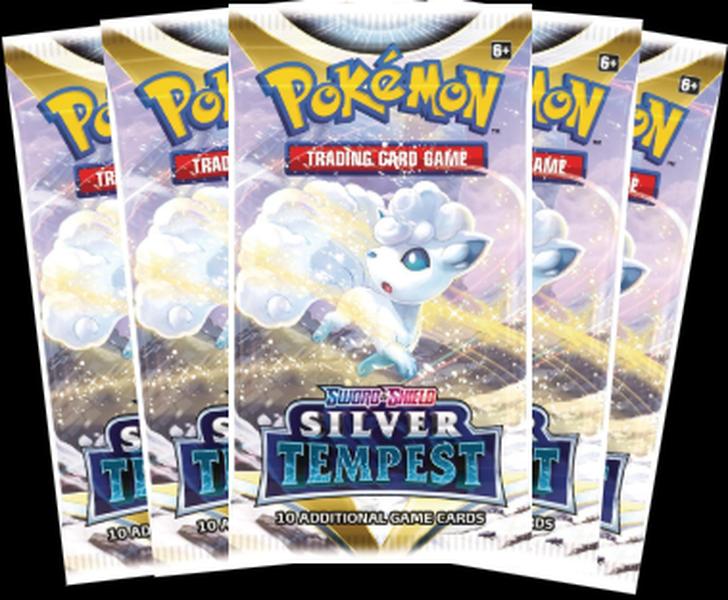 5 Silver Tempest Booster Packs