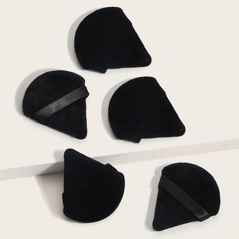 MAANGE Triangle Powder Puff, Soft Makeup Sponge Puff for Liquid Foundation, 1 Set Face & Body Powder, Cream, Blending & Facial Detailing, Beauty Puff