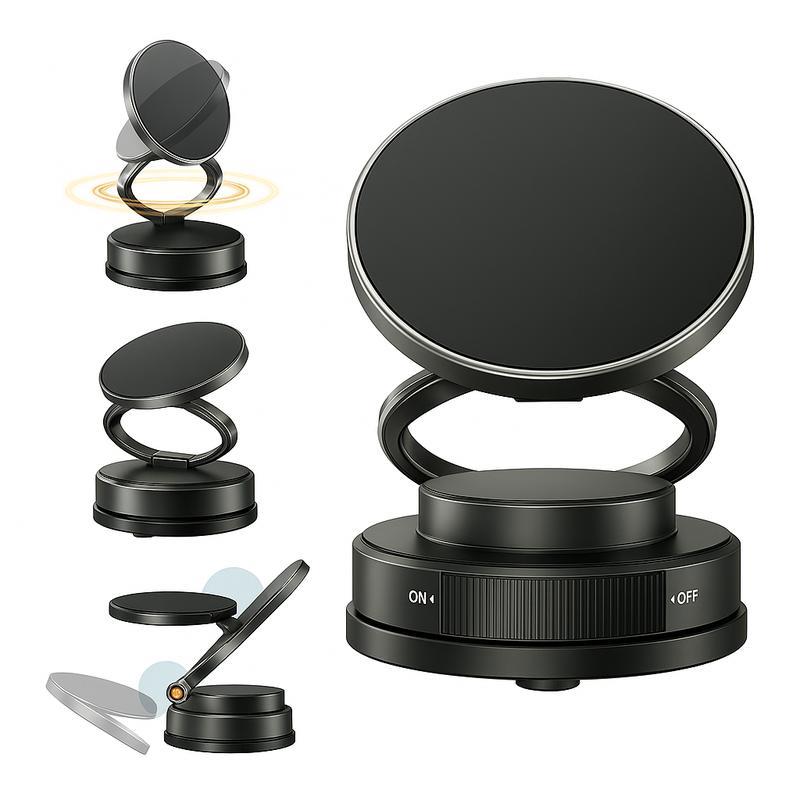 Adjustable 360-Degree Phone Stand-HandsFree Mount Magnetic Phone Stand, Fordable andRetractable, Magnetic Car Phone Holder, ideal forCar/Gym/Mirror/Shower/Smooth Surface,.CarAccessories Fit for iPhone 16 Pro Max 15