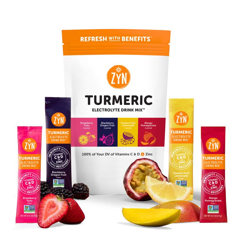 ZYN Turmeric Electrolyte Drink Mix - Variety Pack