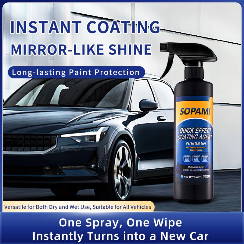 SOPAMI Car Coating Spray-Advanced Automobile Coating With Dust -Proof and Glazing Effects -Long Lasting Car Paint Waxing Solution Enhances gloss