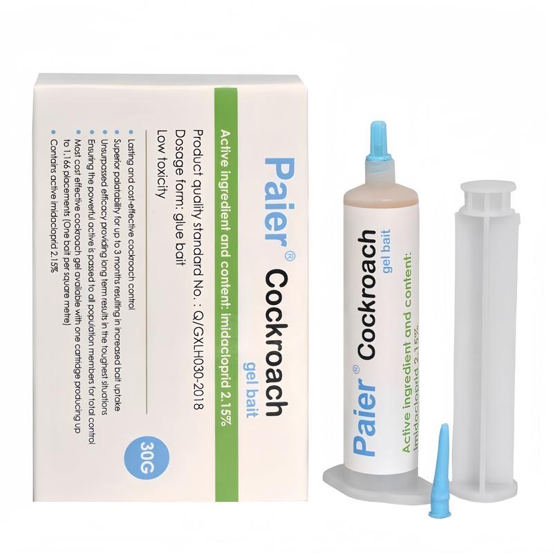 Cockroach Gel Bait 30g Roach Killer, Indoor Outdoor Pest Control for German & American Roaches with Plunger & Precision Tip Summervibes summerwins, Bug Killer Cockroaches, Insect Control Cockroaches,summerwins