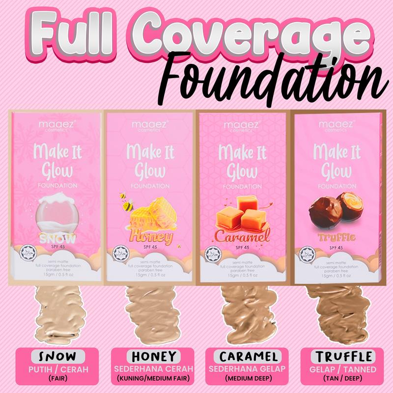 MAAEZ FOUNDATION | LIPMATTE MAKE IT GLOW BY MAAEZ COSMETICS