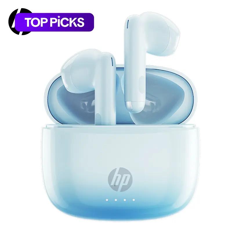 HP Wireless Earbuds, True Wireless Headphones, Semi-In-Ear Design Noise-Cancelling Stereo Bass Earphones, Fitness Earbuds, IPX4 Waterproof Sports Earphones, Tws Stereo
