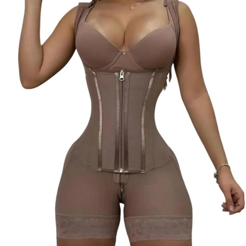 CurvyFaja DealsForYouDays 2-Layers Shapewear Bodysuit for Women Tummy Tuck Waist Belt Hip Compression Comfort Shapers