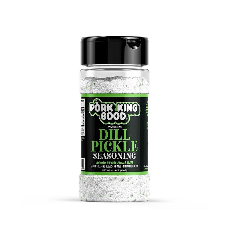 2 Pack Pork King Good Dill Pickle Seasoning - Perfect for Popcorn, Chicken Wings, Burgers, Deviled Eggs, Vegetables