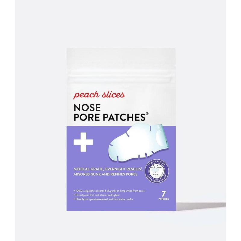 Nose Pore Patches from Peach Slices - Hydrocolloid Blackhead Remover Pore Strips - Overnight Pimple Patch - Korean Skincare