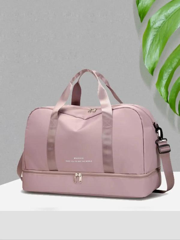 Summer 2024 New Multi-pockets Dry and Wet Separation Swimming Training Sports Gym Bag, Hand-held Zipper Shoulder Travel Bag for Men and Women Casual Sports Bag