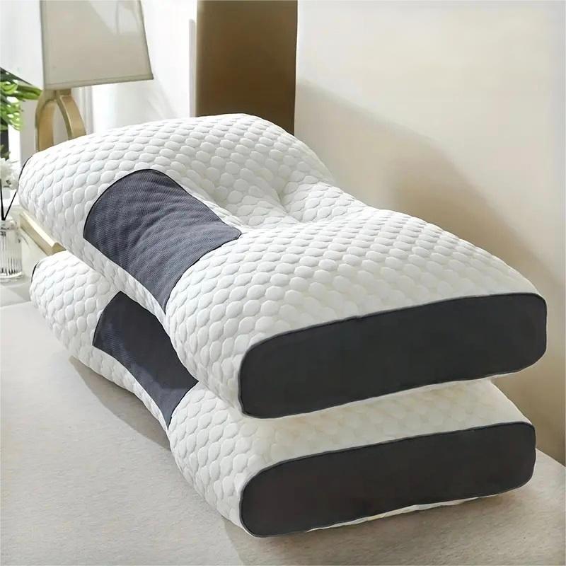 【BOGO!!】UFIST Cervical Pillow 2 Pack, Orthopedic Bed Pillow for SideBack Stomach Sleepers, Polyester Fiber Neck Support Pillow, Ergonomic Contour Sleeping Pillow