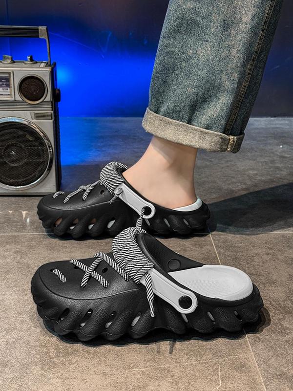 Unisex Eva Sandals, Casual Asymmetrical Design, Breathable Wide Fit, All-Season Comfort, Ideal for Indoor, Beach, Outdoor Adventures, Textured Design Clogs