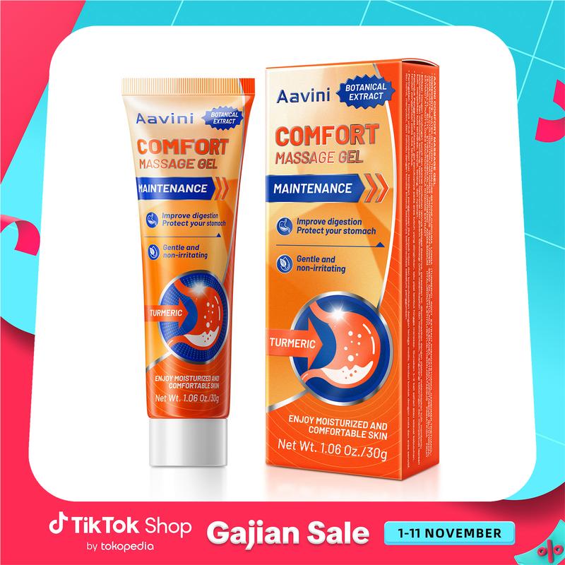 Aavini Comfort Massage Gel 30g Cocok untuk Orang Perkotaan Sibuk Pola Makan Tidak Teratur dan Sistem Pencernaan Sensitif Rapuh