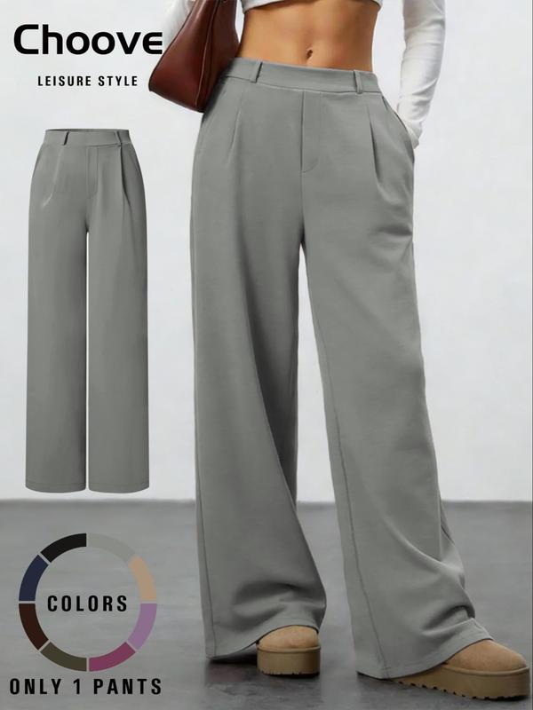 Women's Straight-Leg Loose-Fit Pants, Casual Chic Trousers, Casual Lounge Pants, Simple Versatile Design, Soft, Skin-Friendly and Stretchy Fabric for All-Season Wear
