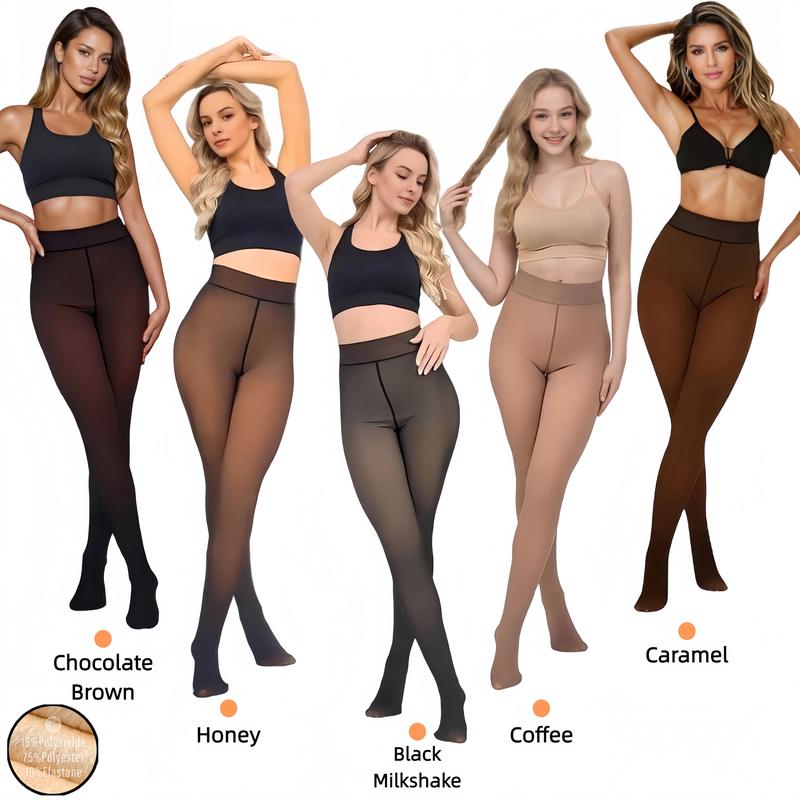 Winter Warmest Tights! Fleece Lined, Completely Opaque, Thermal Leggings for Cold Weather. Organic Leggings, Leggings Afelpados, Foot Opaque Tights, & Opaque Fleece Tights in Multiple Colors & Sizes S-3XL summerwins