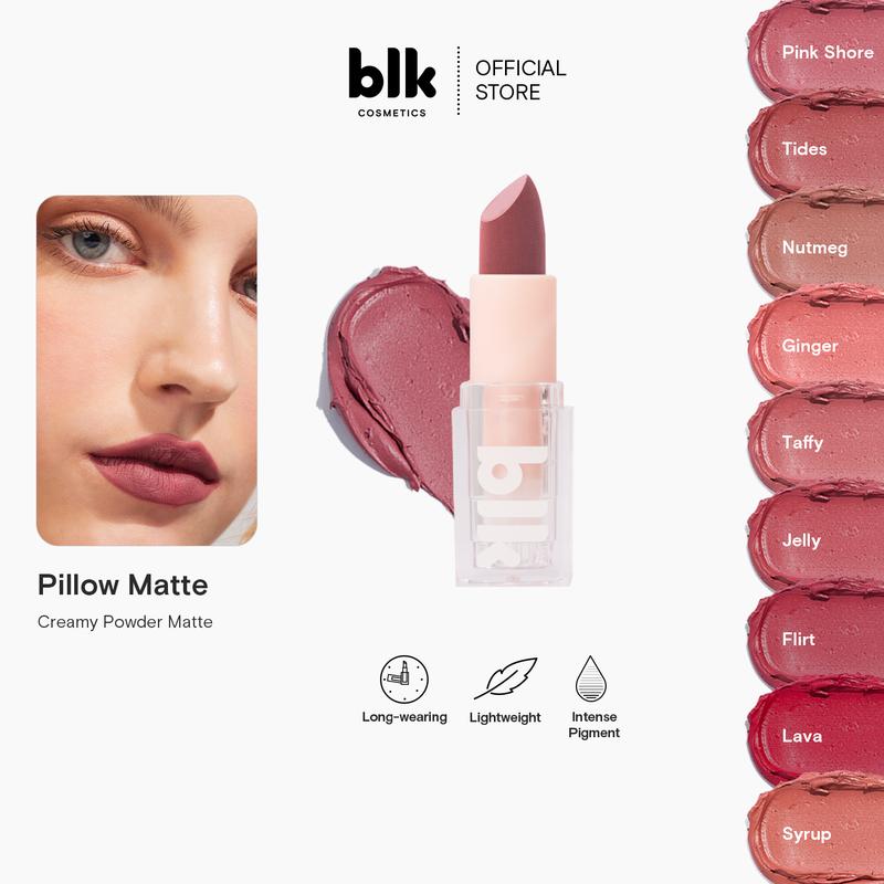 blk cosmetics pillow matte lipstick lightweight/long-lasting Gloss Lipgloss Makeup (matte lipstick)