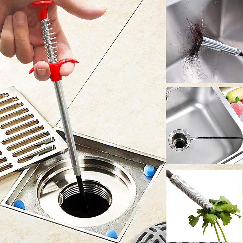 Flexible Grabber Claw Pick Up Reacher Tool with 4 Claws Bendable Hose Pickup Reaching Assist Tool for Litter Pick, Home Sink, Drains, Toilet(78.74 Inches)