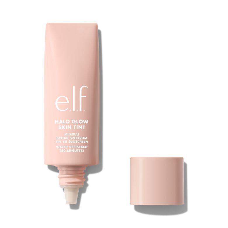 e.l.f. Halo Glow Skin Tint SPF 50 - Hydrating Serum-Like Skin Tint with Mineral SPF 50 Sunscreen, Lightweight & Water-Resistant, 18 Shades, 30ml