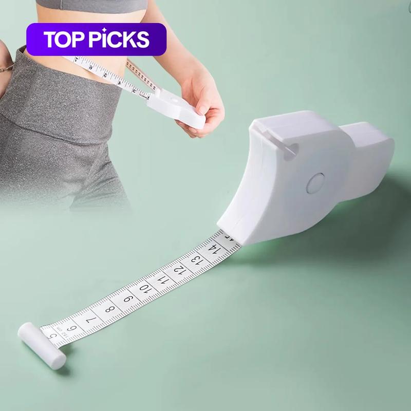 Retractable Body Tape Measure, Automatic Portable Body Measuring Tape, Household Measuring Tools for Waist, Hip, Arm, Durable Tape Measure
