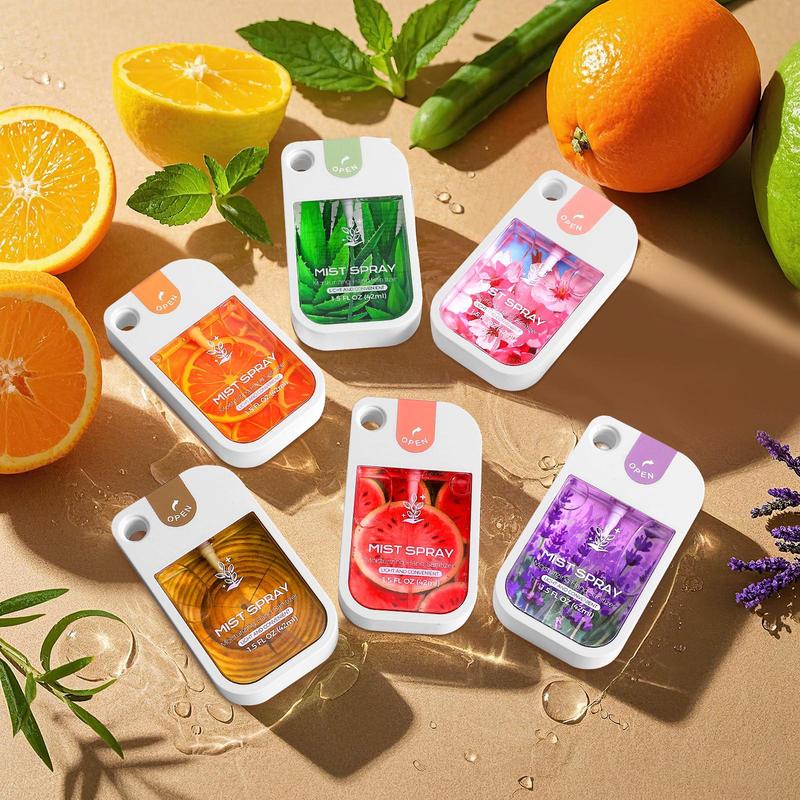 Portable Mini Travel Hand Sanitizer Spray, Moisturizing Fruit & Plant-Scented Liquid Hand Sanitizer, Hand Cleaning Product for Women & Girls, Hydrating & Moisturizing Hand Sanitizer