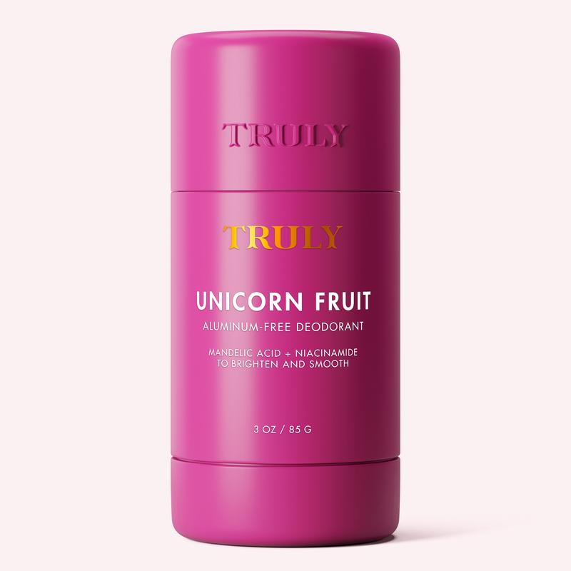 Unicorn Fruit Brightening and Smoothing Deodorant â Aluminum-Free, Fights Odor-Causing Bacteria with Papaya Enzymes & Mango Butter â Helps Fade Dark Underarm Discoloration â Removes Impurities & Dead Skin â Sweet Cotton Candy Scent