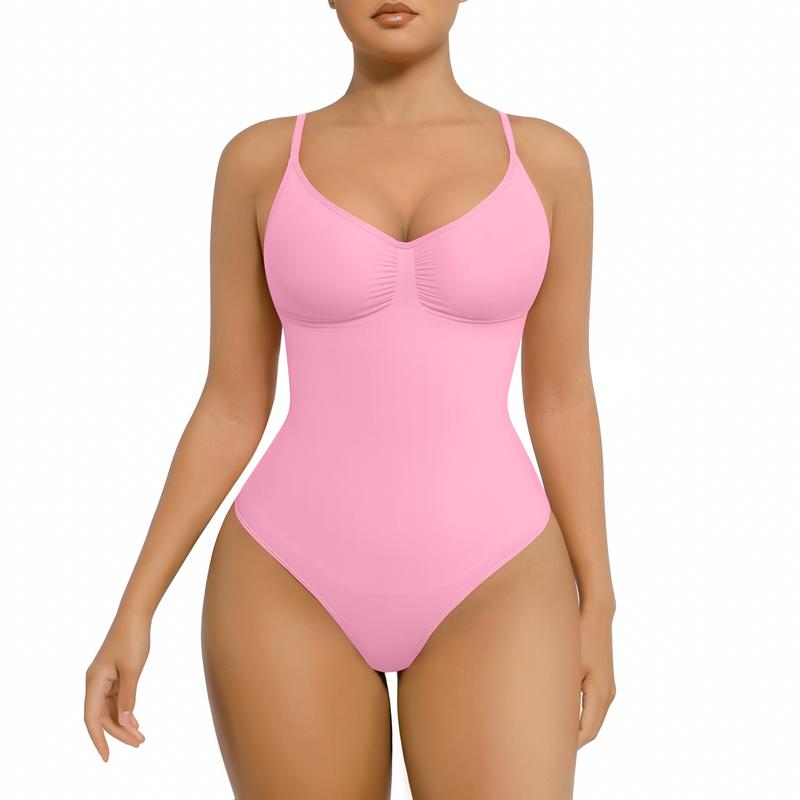 FeelinGirl Seamless Covered Bust Jumpsuit Thong Bodysuit Fit Comfort Slimming  Womenswear 1 Breathable Hip Tops Soft  Deals For You Days Body Hugging bodysuit shapewear Summervibes