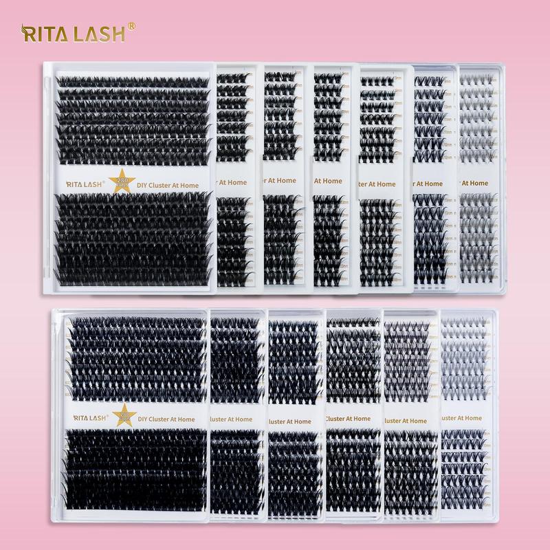 Natural Look Cluster Lashes, Eyelash Clusters, Individual False Eyelashes, Self Grafting Volume Individual Lashes for Eyelash Extensions, False Eyelashes for Women & Girls Eye Makeup Enhancement, Summer Makeup, Diy Lash Kit, Cosmetic, Faux Clusters Lash