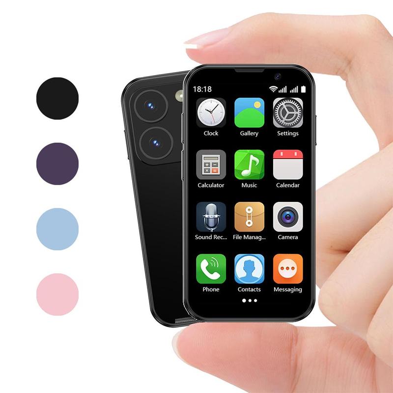 Mini Smartphone, 3.0-Inch Dual-SIM Android 8.1 3G Touchscreen Phone with 2GB RAM 16GB Storage, GPS, Bluetooth-Compatible and WiFi, Portable Micro Tiny Mobile Phone