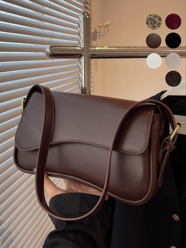 Women's Crossbody Shoulder Bag, Hobo Shoulder Bag, Crossbody Purse, Plain Color Clutch, Versatile Underarm Bag for Work Commute, Party and Daily Use, Adjustable Strap Purse, Adjustable Crossbody Purses