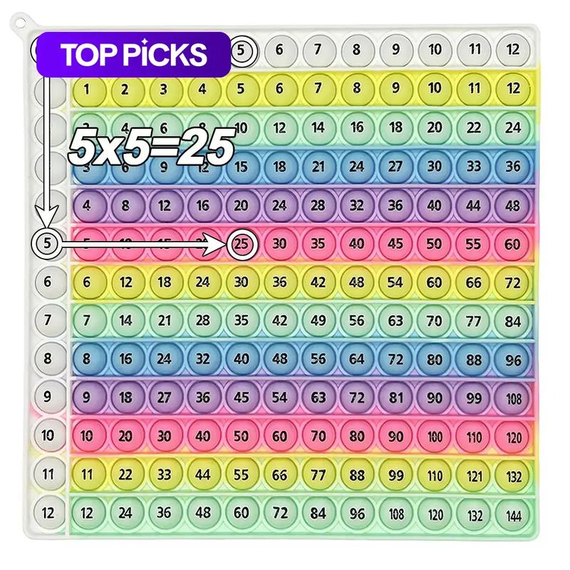 Multiplication Practice Math Game, 12x12 Times Table Learning Activity Board Game, Mathematics Teaching Toy, Math Teaching Aid, Math Learning Tools, Table Math Games #GLOBAL PICKS