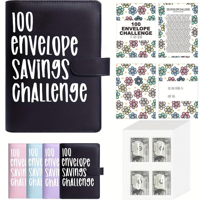 [Upgraded version] 100 Envelope Saving Challenge Binder, Budget Binder, Money Saving Challenge Book, Saving Challenge Notebook, Money Organizer, Budget Planner Book for Budgeting,Birthday Gifts