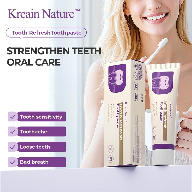 Kreain Nature 2 Oral Care Toothpaste, fresh breath, prevent tooth loss, natural ingredients, gentle care #Summervibes